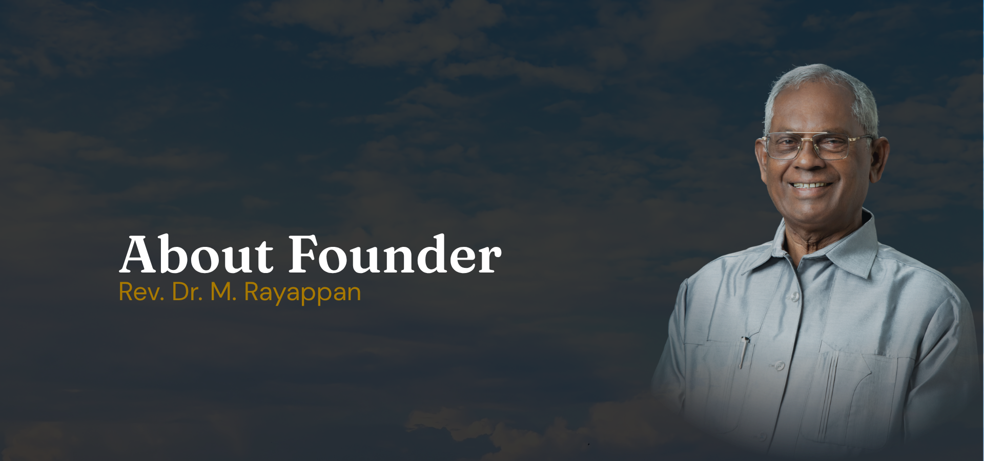About Founder — Maranatha Prayer House